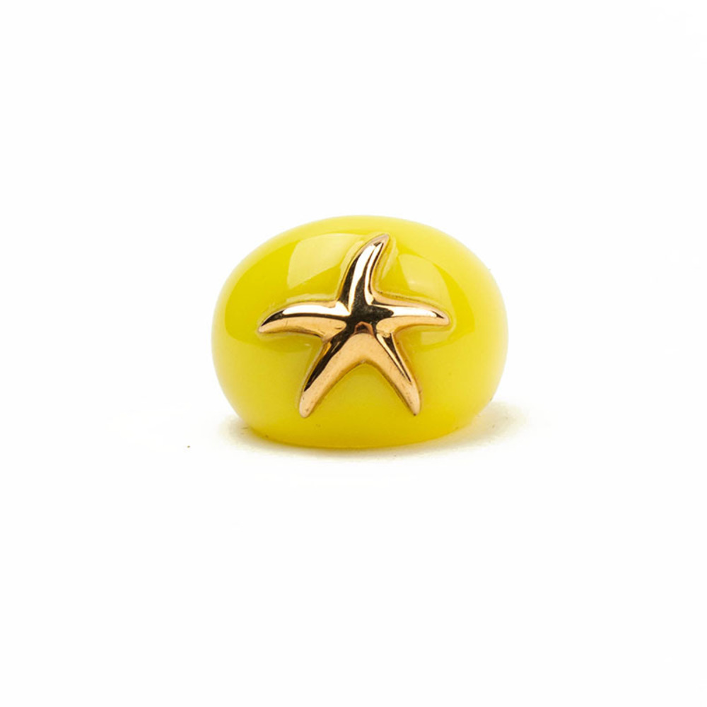 Lucas Jack Ring Women size S Yellow